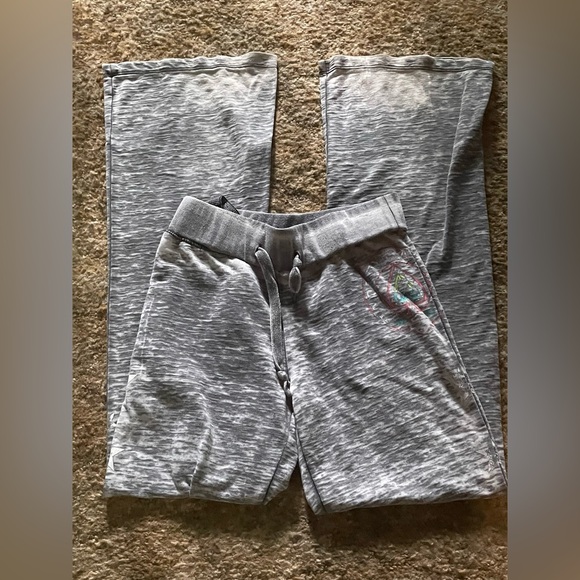 Harley-Davidson ladies teens Gray Sweatpants size small.pre owned - Picture 1 of 12